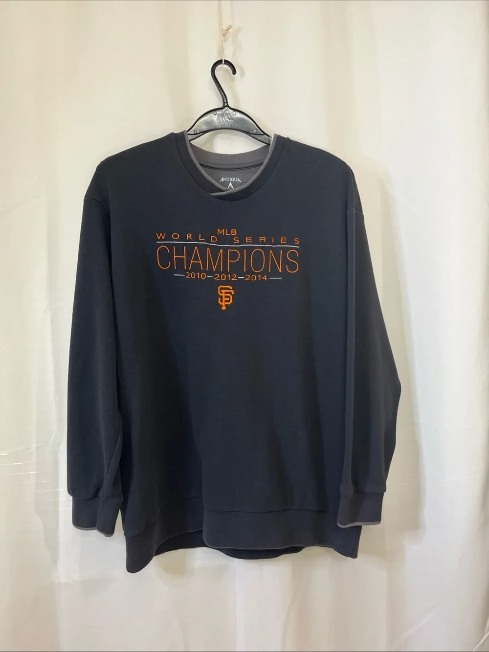 Antigua 2014 World Series Champions San Francisco Giants Sweater Men’s XXL Black